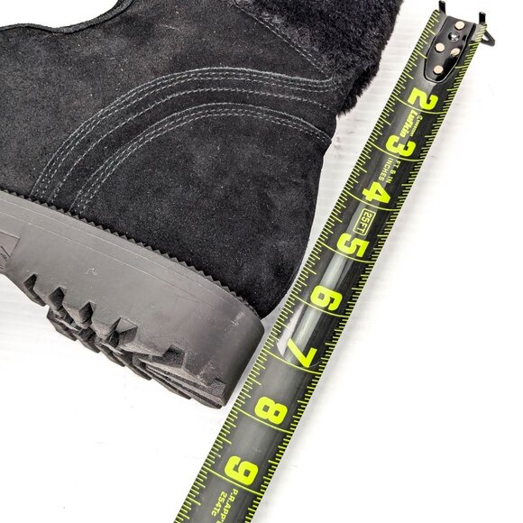 Blondo Wmn Hayven Black Suede Waterproof Black Suede Front Zip Ankle Boots sz 9 - Picture 6 of 7